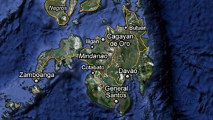 Đảo Mindanao (Philippines) nơi xảy ra trận động đất.